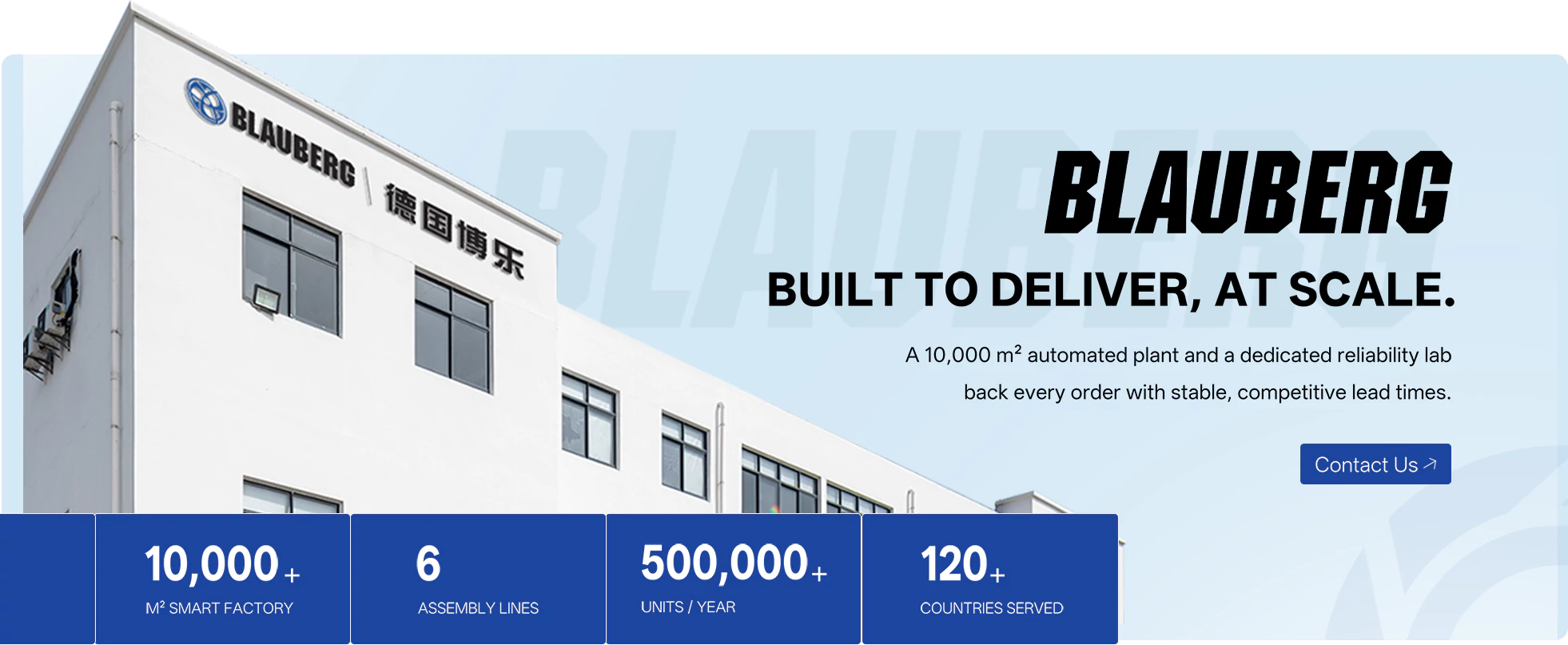Blauberg Motoren China automated factory