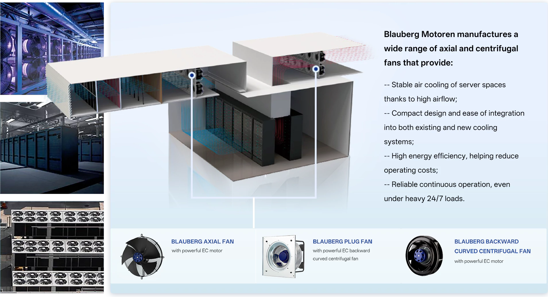 Data center airflow cooling diagram